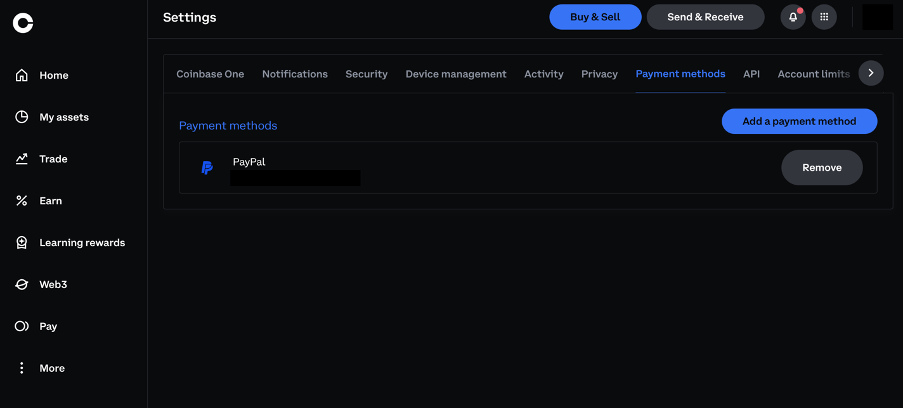 PayPal as a Payment Method on Coinbase