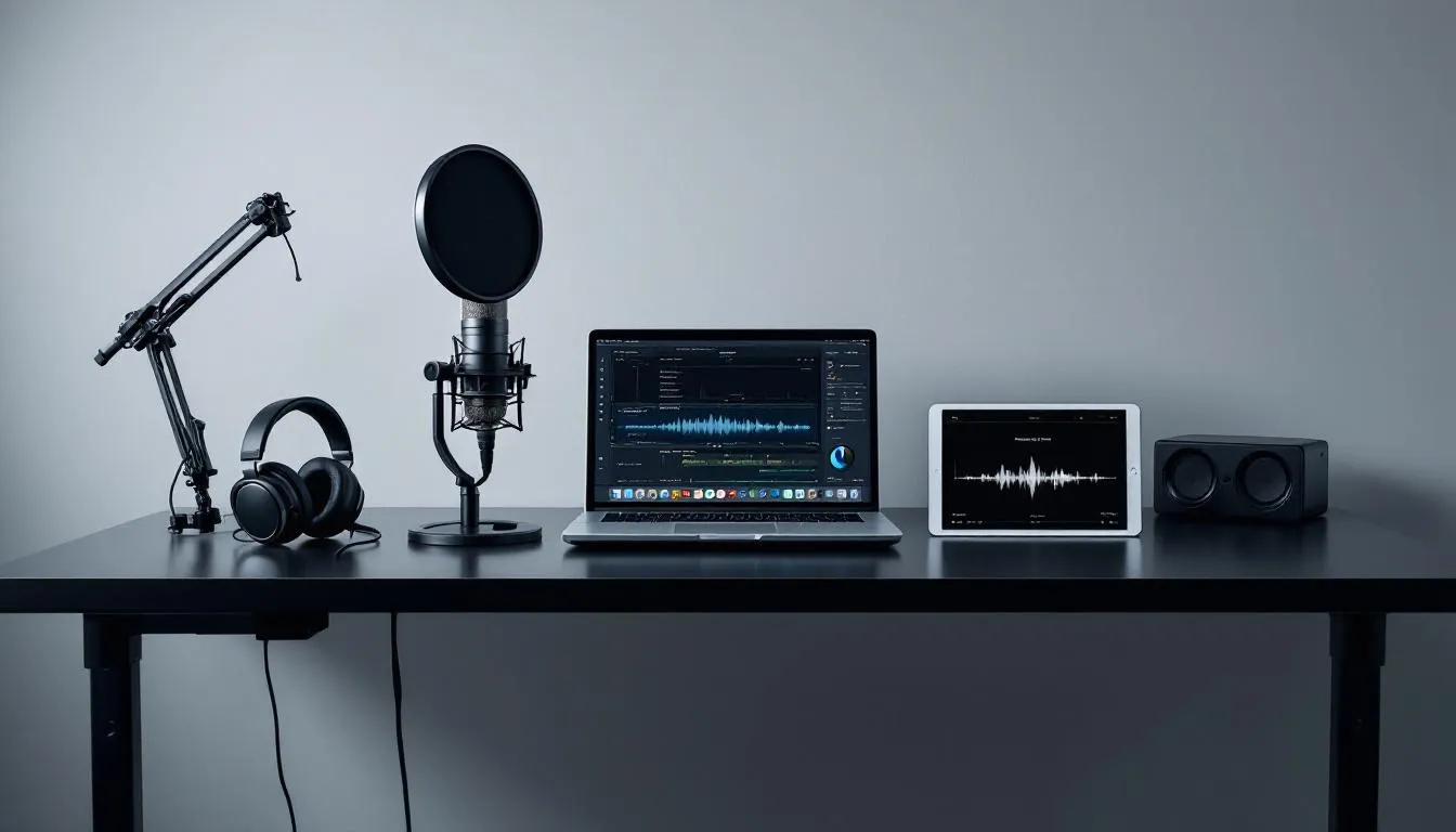 Pr&eacute;parer l'environnement d'enregistrement pour un podcast.