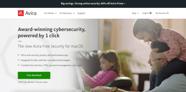 Avira: أفضل برامج مكافحة الفيروسات للكمبيوتر وحاصل على جوائز الأمان على الإنترنت والمدعوم من 1 Click