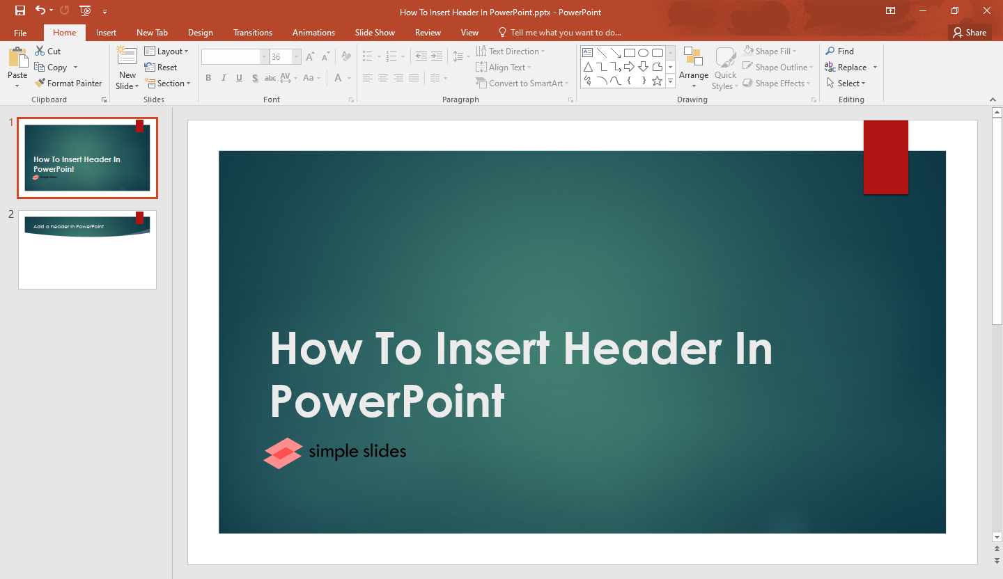 Open your MS PowerPoint.