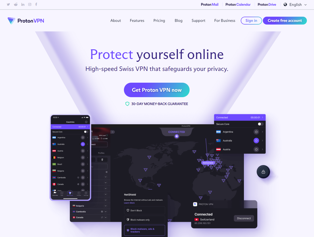 Proton VPN - an ExpressVPN alternative with a free option