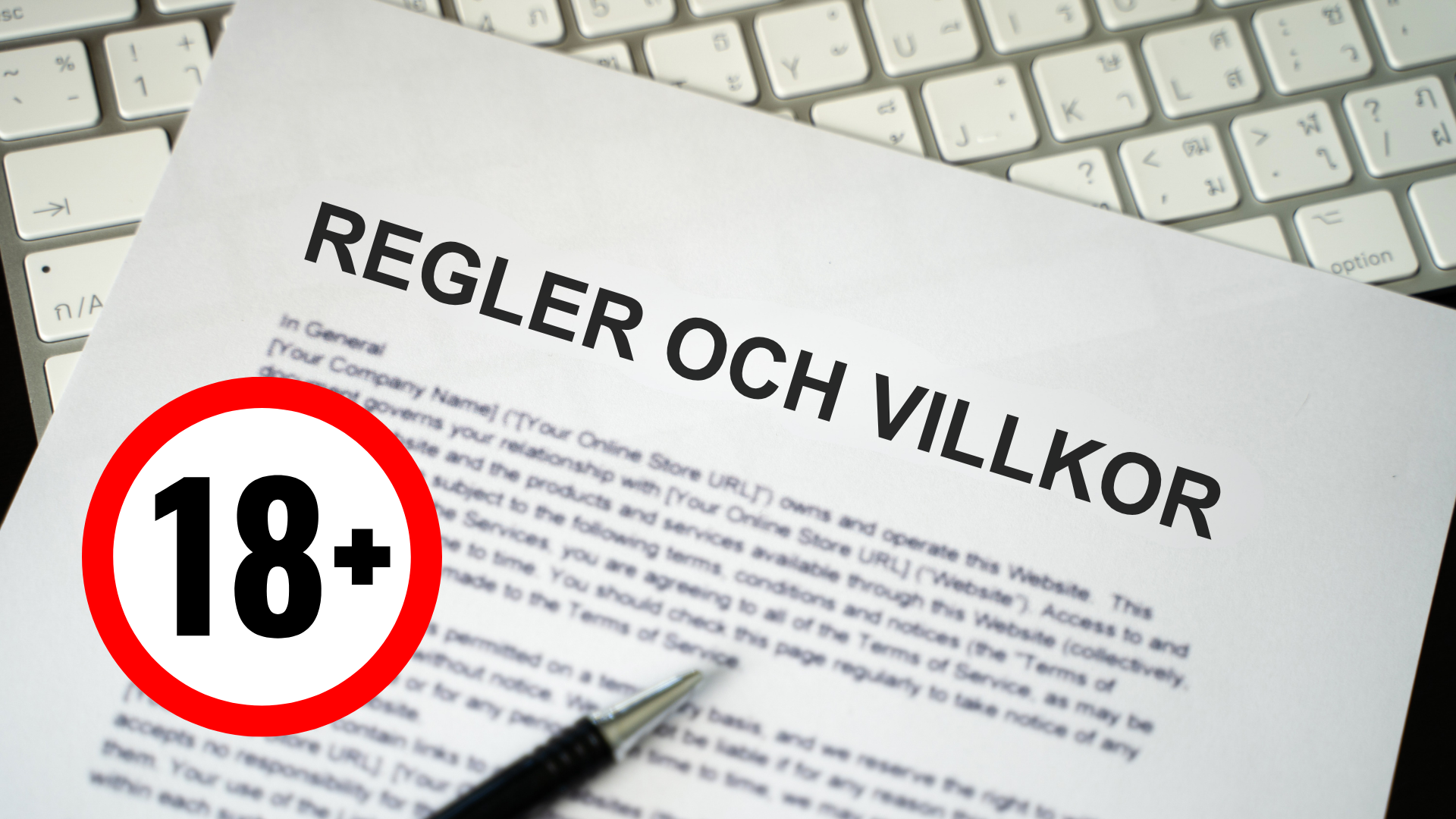 18+ regler villkor gäller spela ansvarsfullt