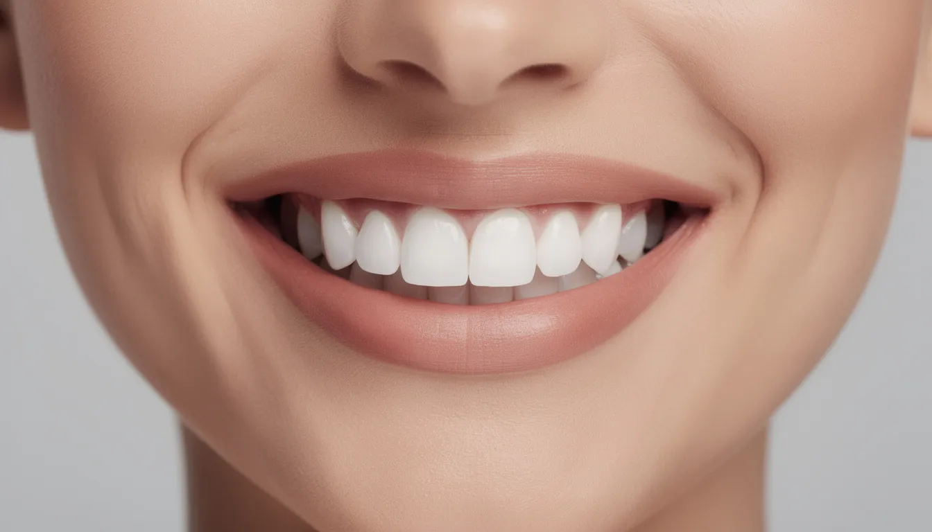 A close-up image of a person showcasing a bright white, healthy smile, highlighting their natural teeth and overall oral health. This beautiful smile reflects the results of cosmetic dentistry procedures, emphasizing the aesthetic appeal achieved through professional teeth whitening and other cosmetic dental services.