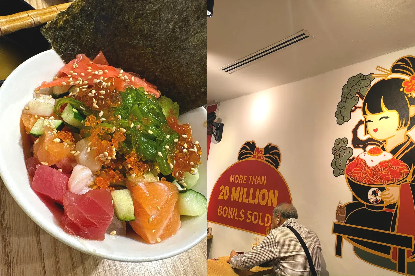 Kei Signature Kaisendon at Kei Kaisendon, Wheelock Place, featuring a colorful mix of marinated fresh seafood on rice.