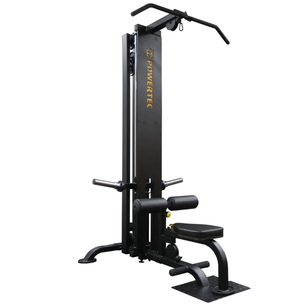 An image showing the Powertec Lat Machine used for lat exercises.