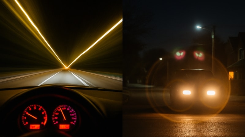 Windshield with optical clarity Vs windshield with glare and distortion