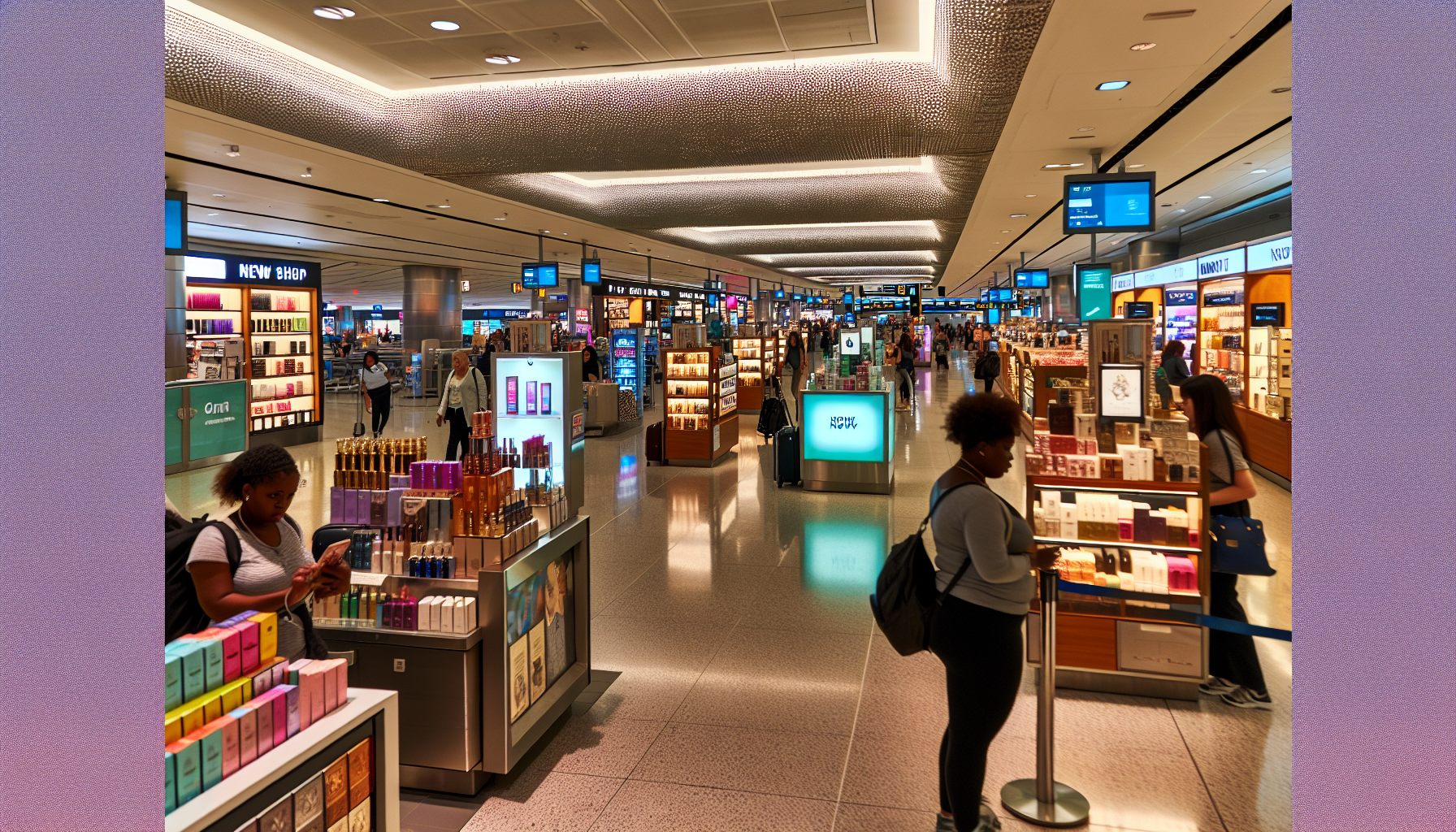 Duty-free shops at Terminal B