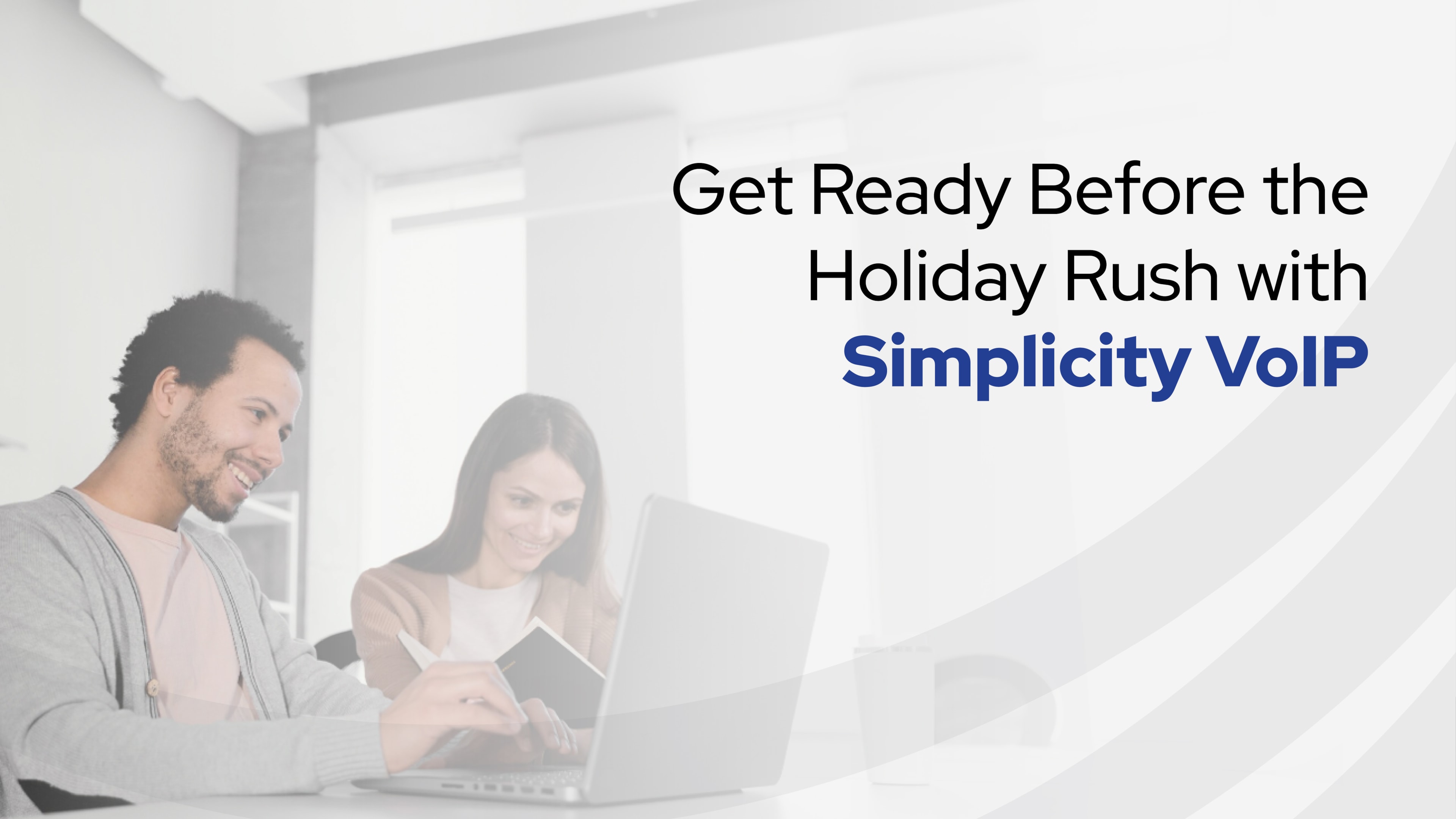 A Simplicity VoIP employee using their skills to instruct a business professional on how to set up SMSPlus.