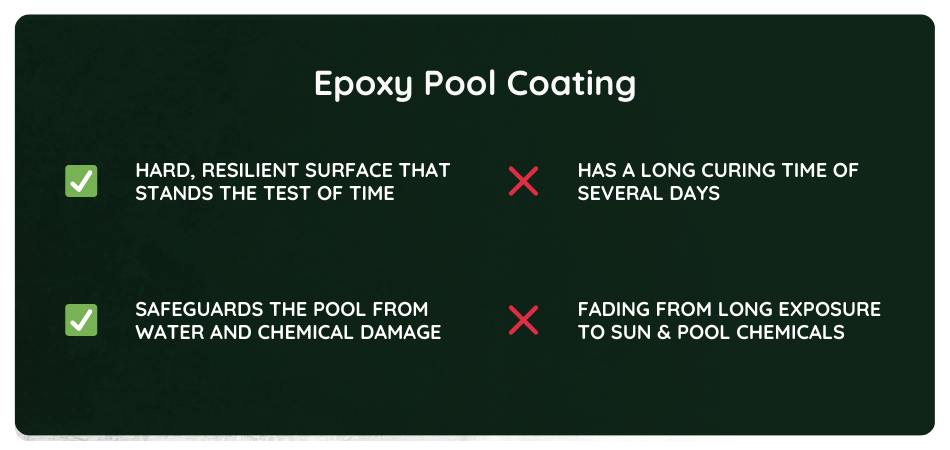 Advantages and disadvantages of a swimming pool epoxy coating