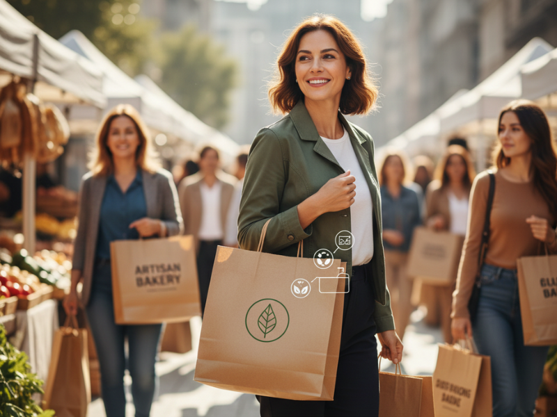 brown paper are in line with the modernistic aesthetics