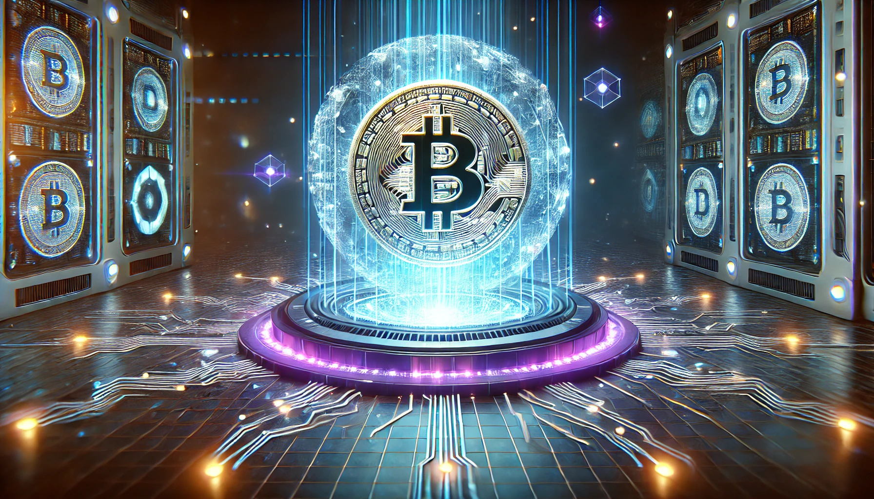 An overview of ICOs and their legal framework in Poland, showcasing a digital representation of blockchain technology.