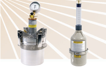 Different types of concrete air meters