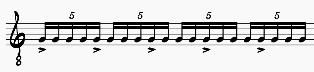 How to build out and play polyrhythms step three.