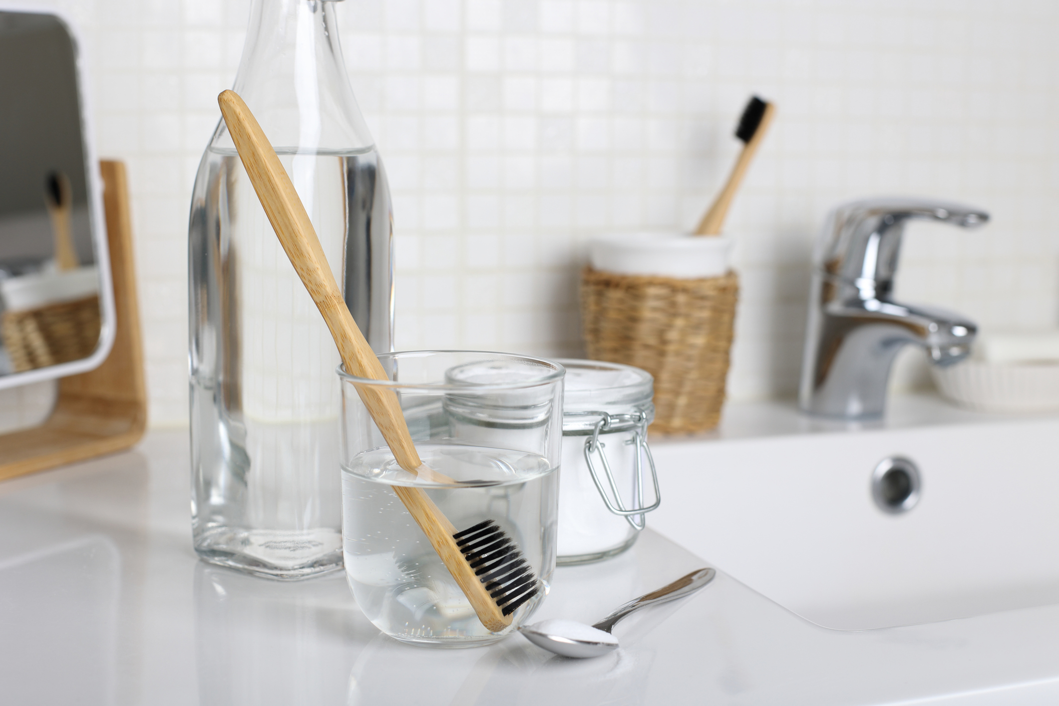 Wash your toothbrush with hot water before and after every usage