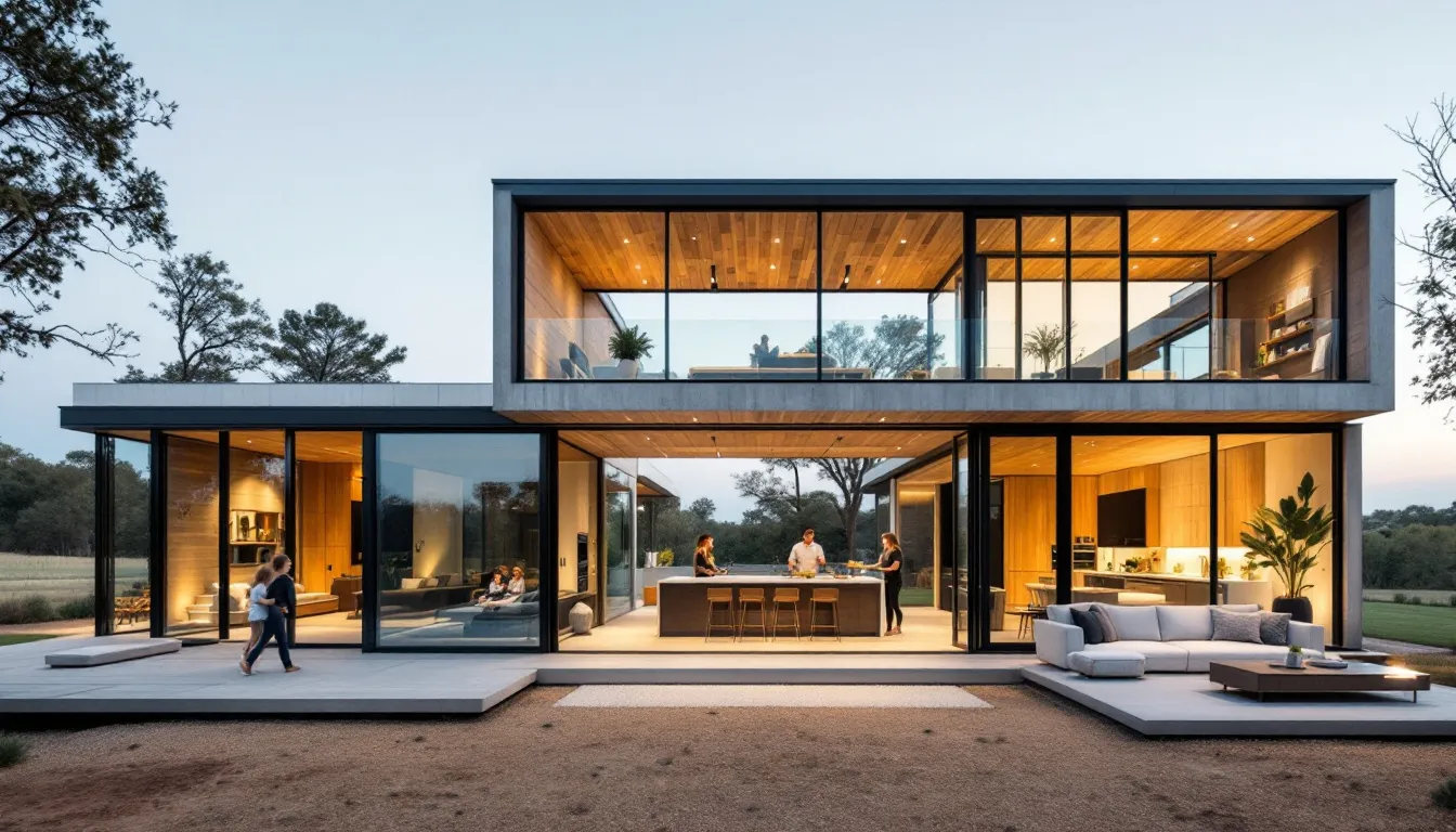 A family enjoying their custom home tailored to their lifestyle.
