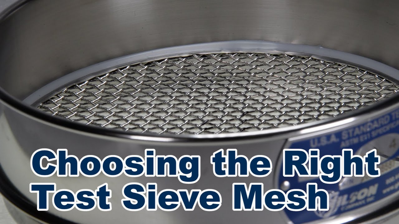 Expert assisting in selecting the right sieve mesh size