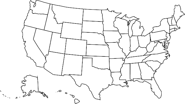 Usa, Map, United