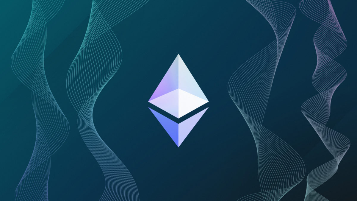 An illustration of the Ethereum logo. .