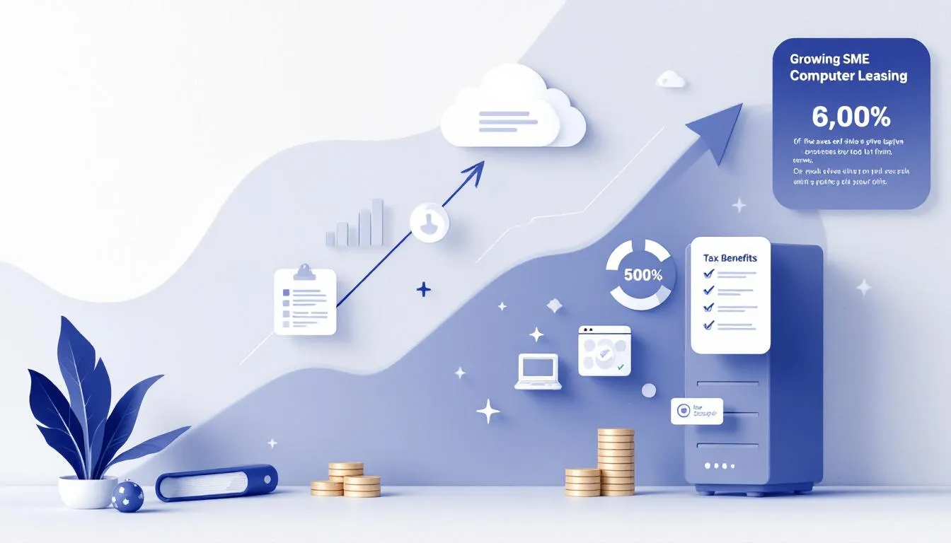 Cas pratique illustrant une PME en croissance utilisant le leasing informatique.
