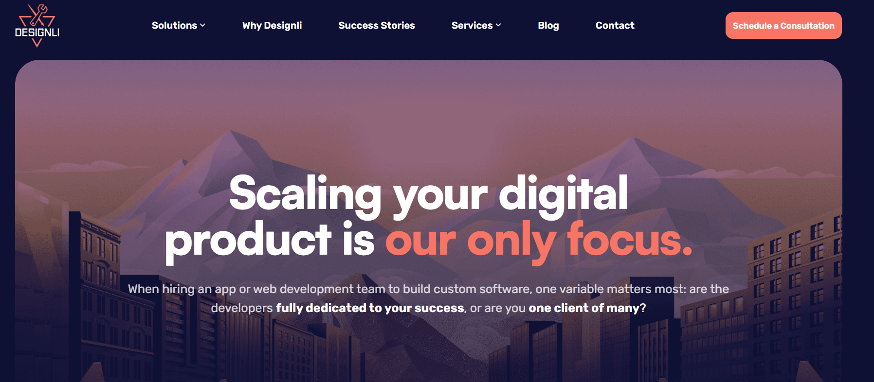 Designli App Design Agency Web Page Image