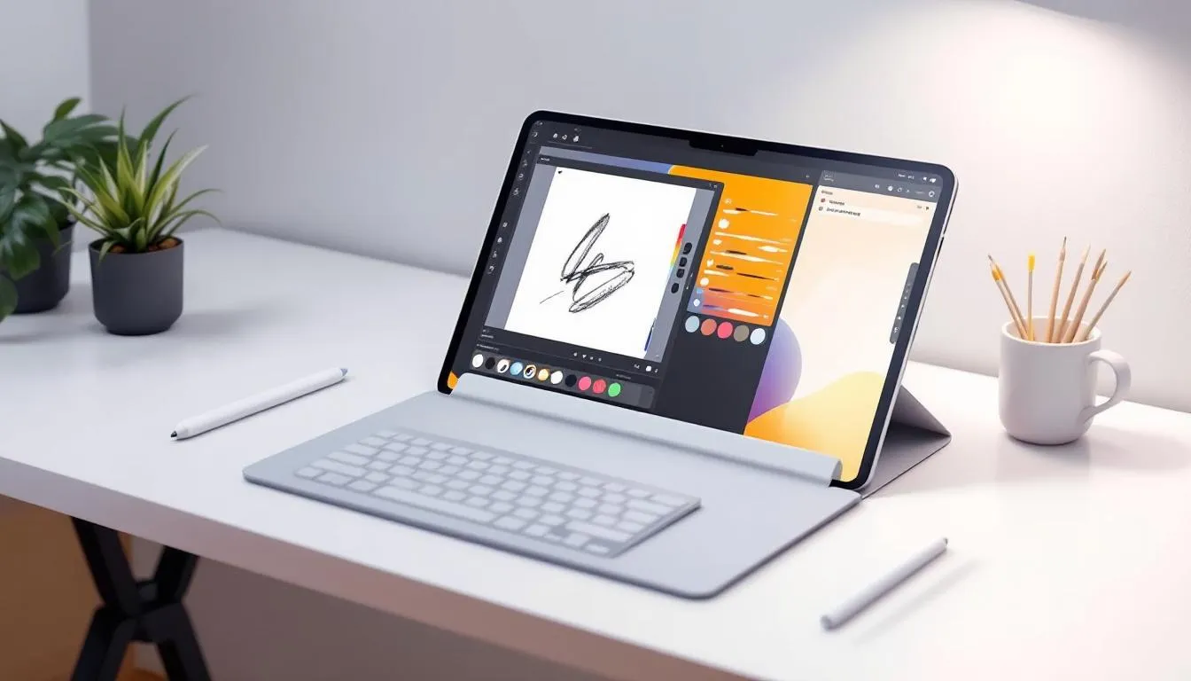 Optimierung des Arbeitsbereichs für digitales Zeichnen.