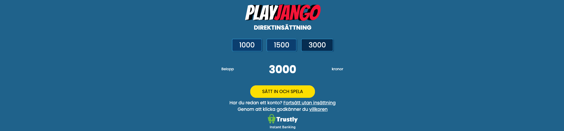 Playjango insättning - spela ansvarsfullt