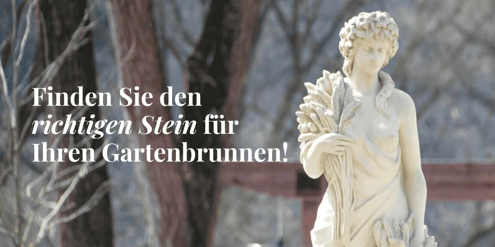 Gartenbrunnen aus Naturstein bei ITAL-PARK