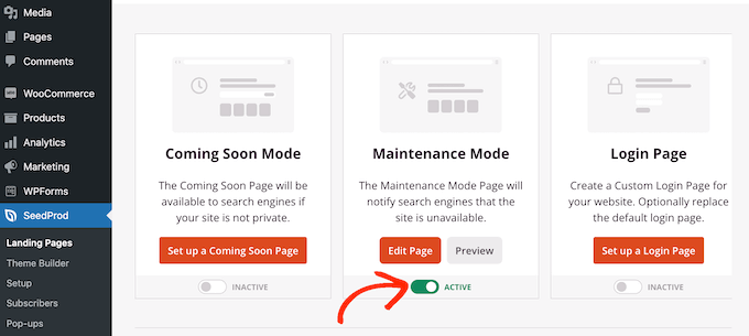 Enable Maintenance Mode for WooCommerce