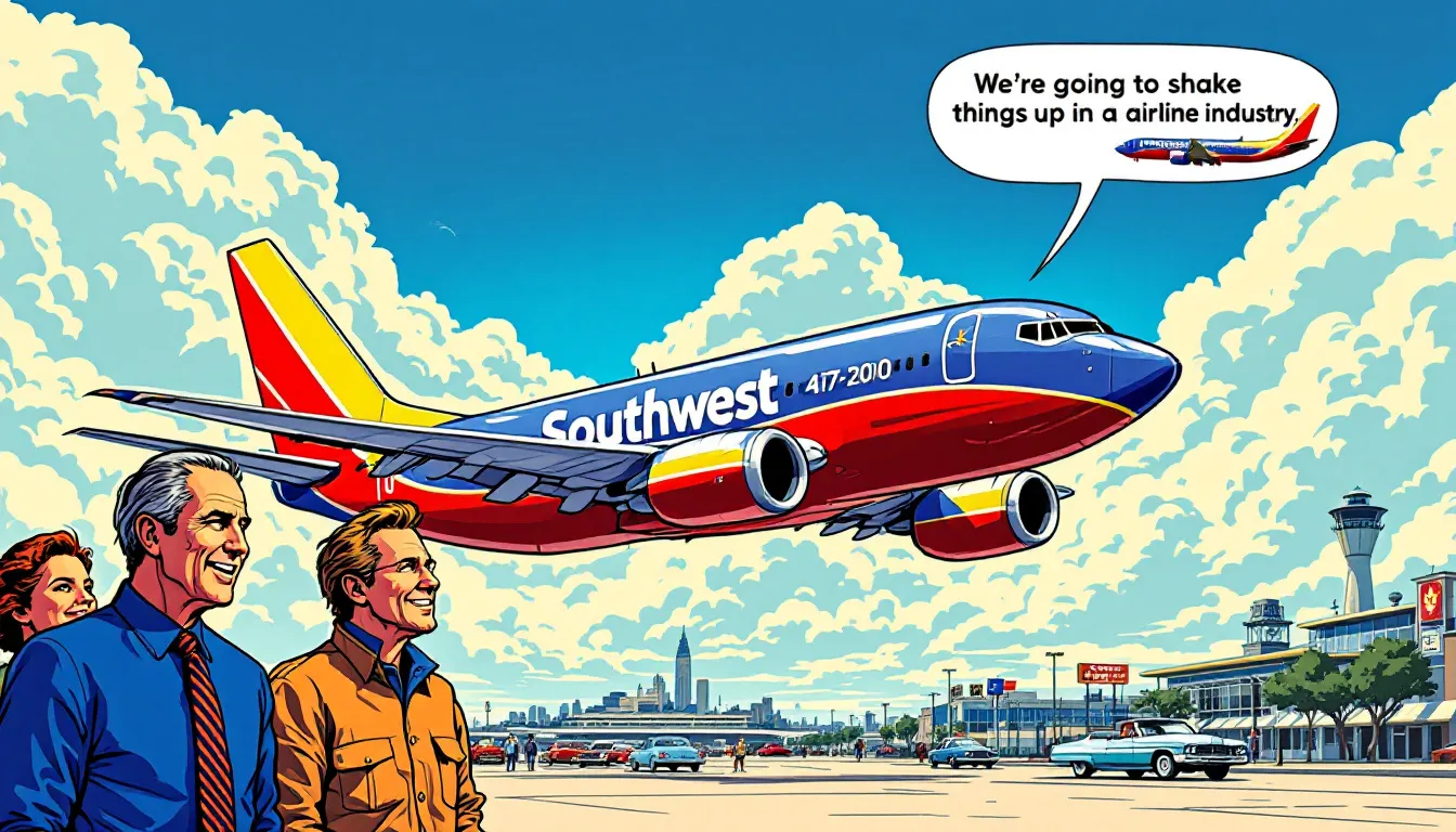 An overview of the early aircraft used by Southwest Airlines during its inception.