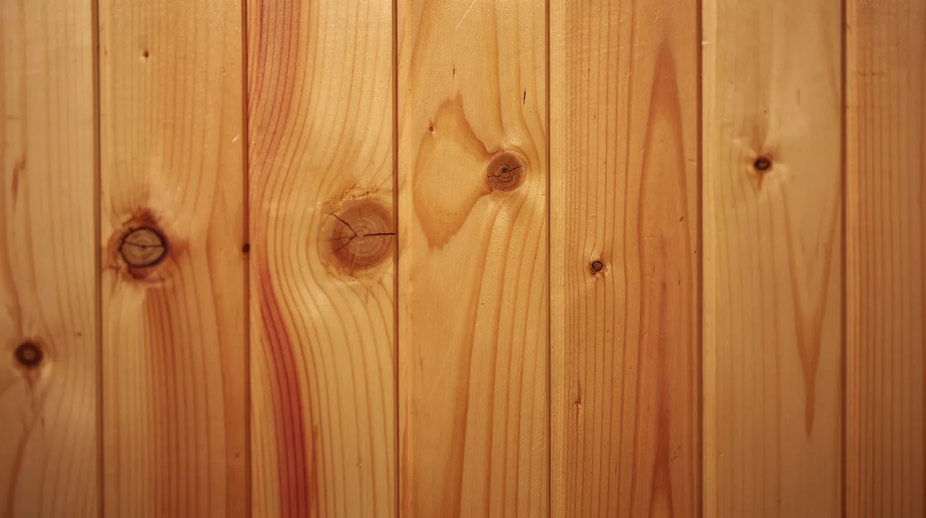 A close-up view showcases the intricate natural wood grain patterns of sauna paneling, highlighting the warmth and texture that are integral to the Finnish sauna experience. This detailed design reflects the essence of Finnish sauna culture, emphasizing the beauty of wood as a fundamental element in sauna building.