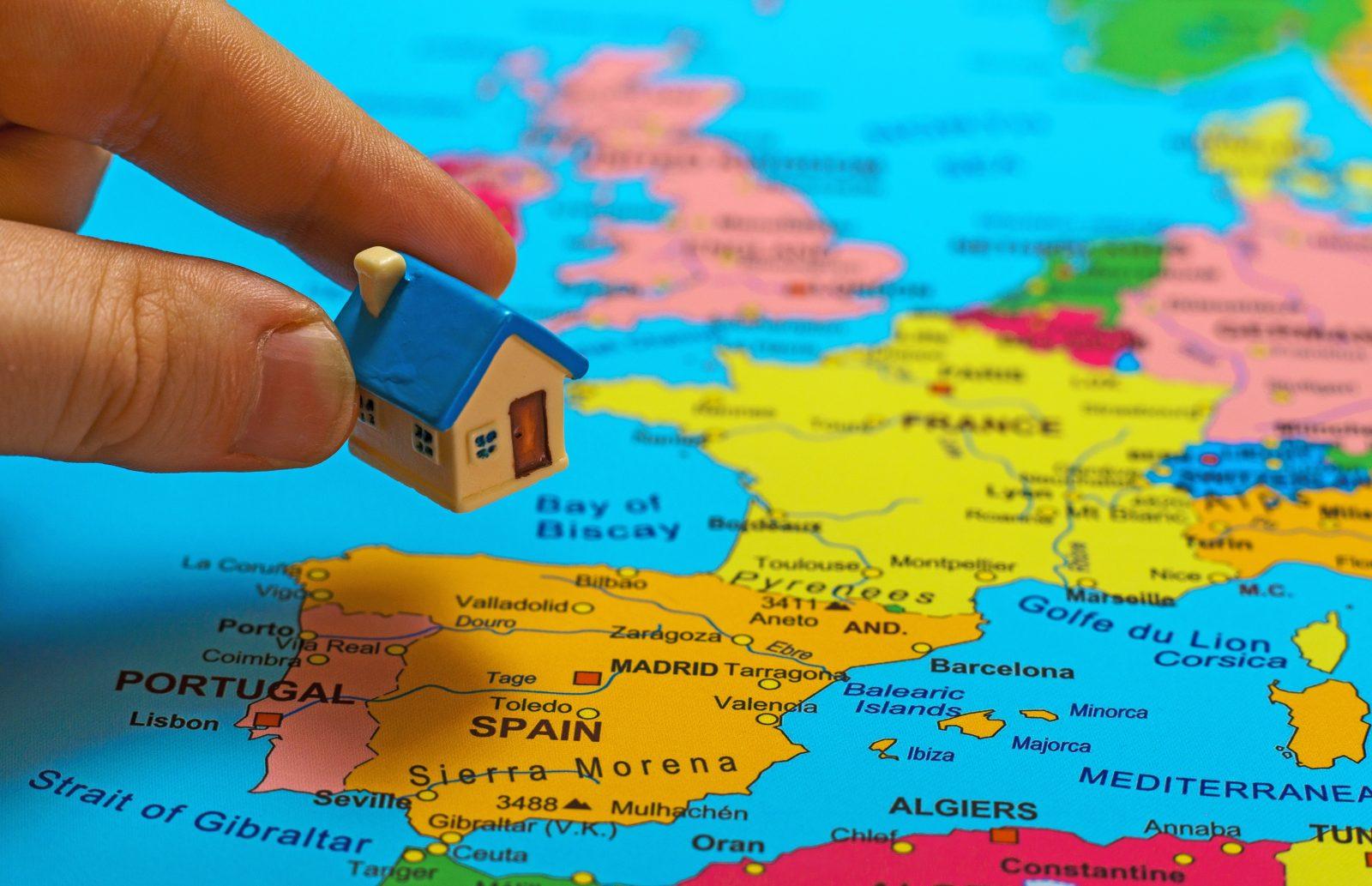 UK to Gibraltar relocation planning showing destination choice and property setup for UK nationals.