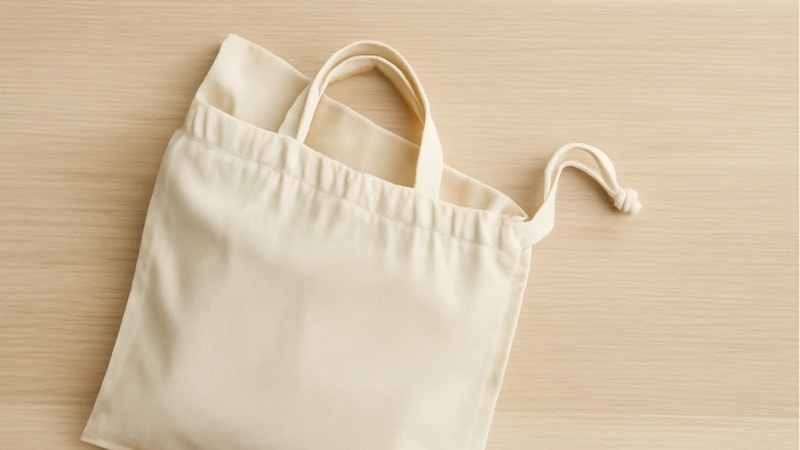 tote bag in a dust bag