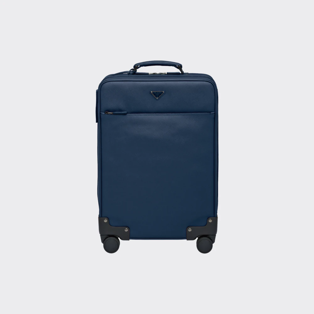 Prada Saffiano Leather Trolley | Designer Luggage Worth Investing In