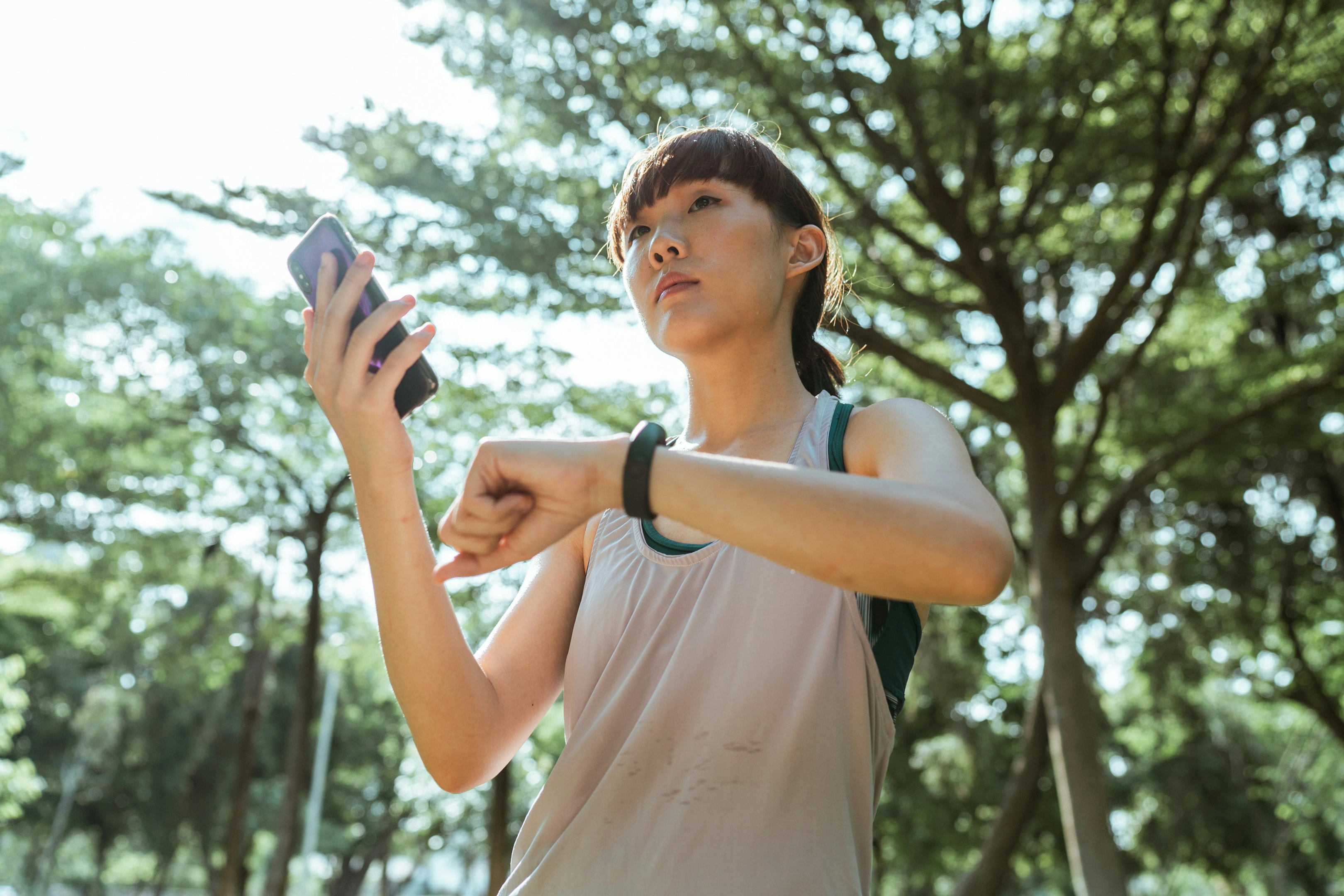 Photo by Ketut Subiyanto: https://www.pexels.com/photo/young-ethnic-woman-connecting-smartphone-and-smart-watch-4428985/