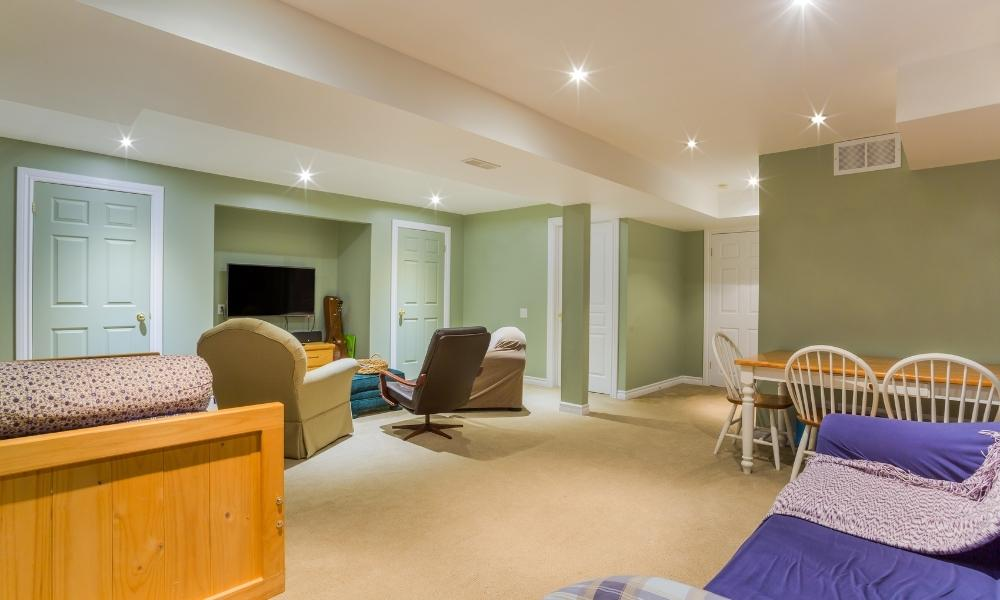 unfinished basement ideas