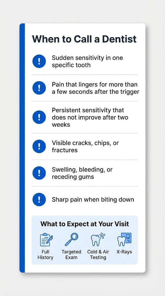 When to See a Dentist About Sensitive Teeth