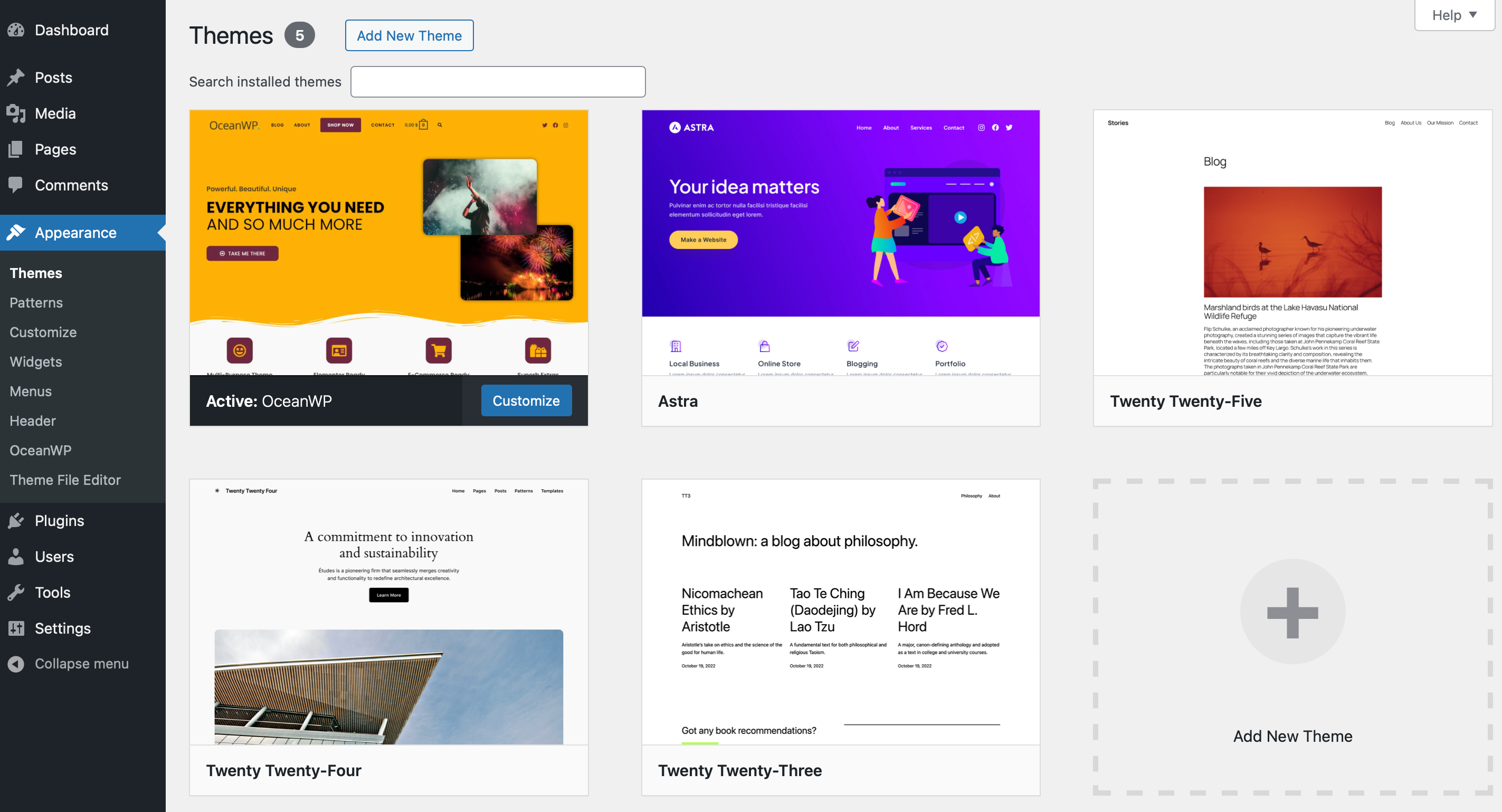 WordPress themes