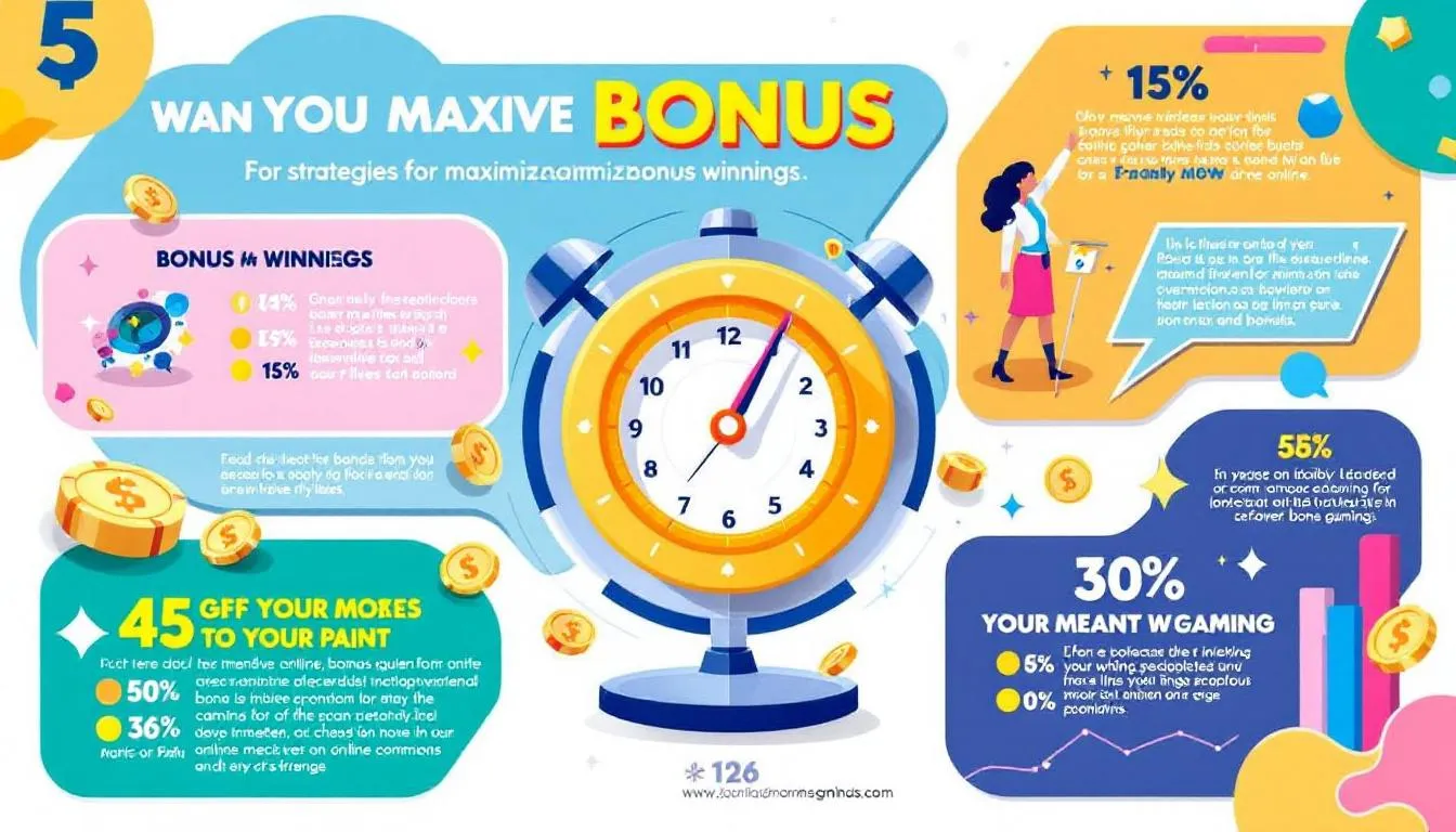 A chart showcasing strategies for maximizing bonus winnings.
