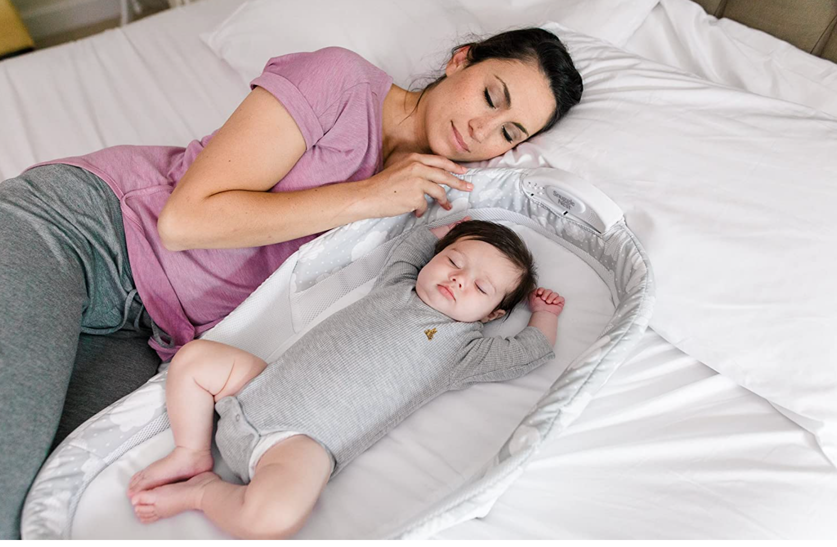 Baby Delight Snuggle Nest Harmony Portable Infant Lounger co sleeper
