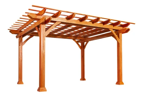 Wooden pergola kit