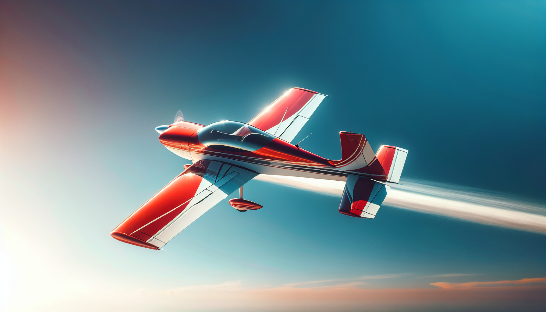 Light sport aircraft flying in the sky