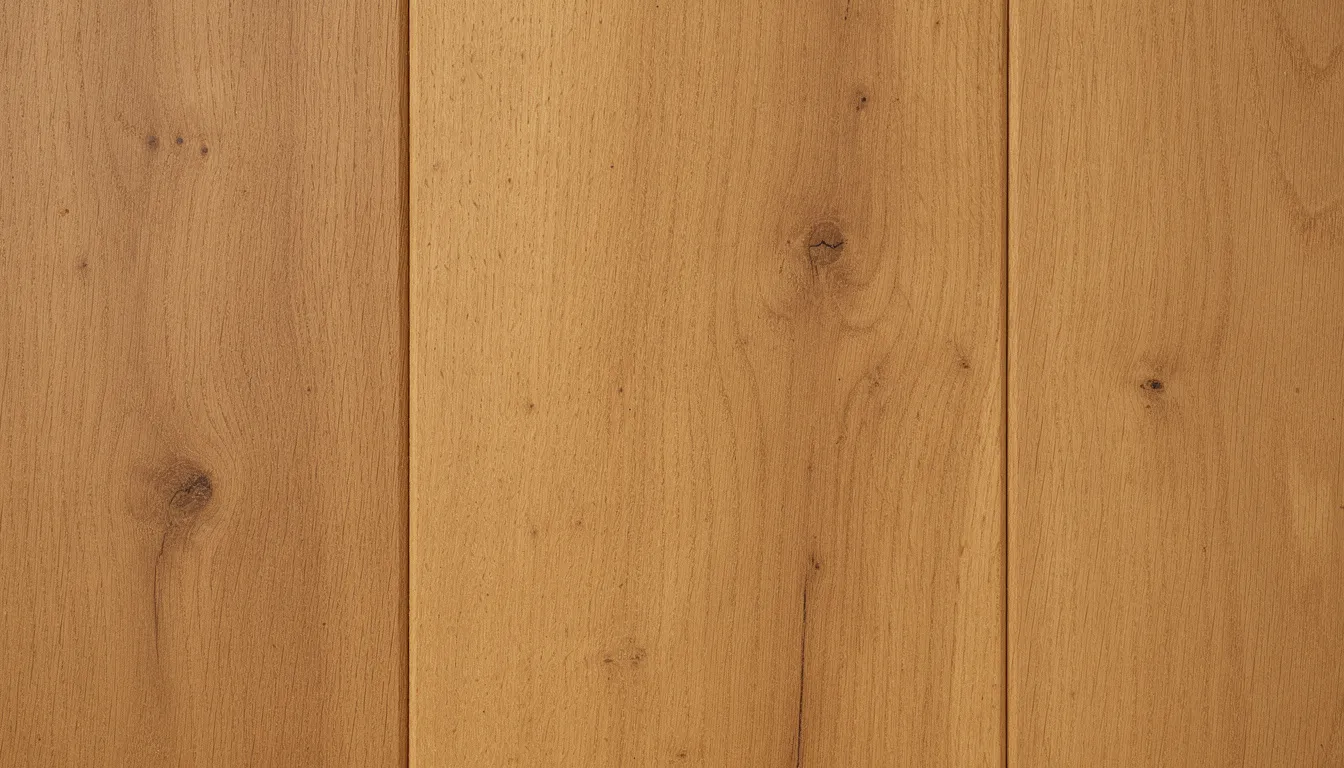 A close-up view of natural oak tongue-and-groove wall panelling reveals the intricate wood grain, showcasing its warm tones and classic elegance. This decorative feature adds texture and visual interest, making it a perfect backdrop for modern and traditional interiors alike.