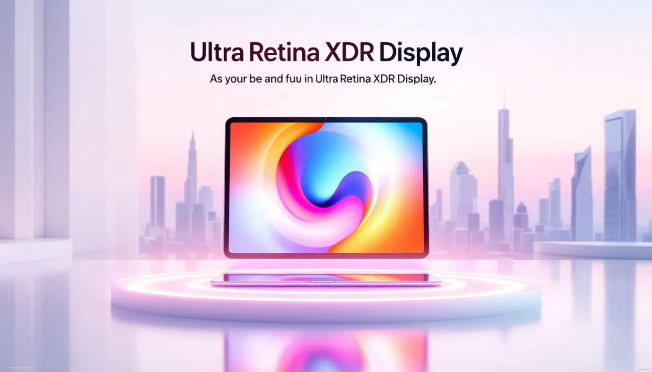 Das Ultra Retina XDR Display des iPad Pro M4 zeigt lebendige Farben.