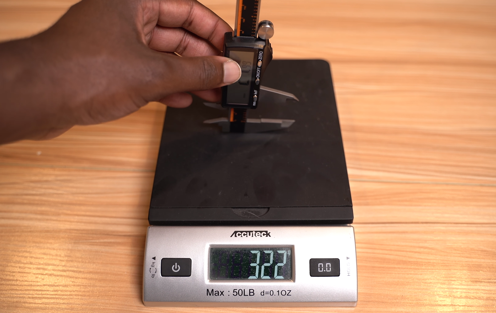 smoothness test of the Hardell caliper