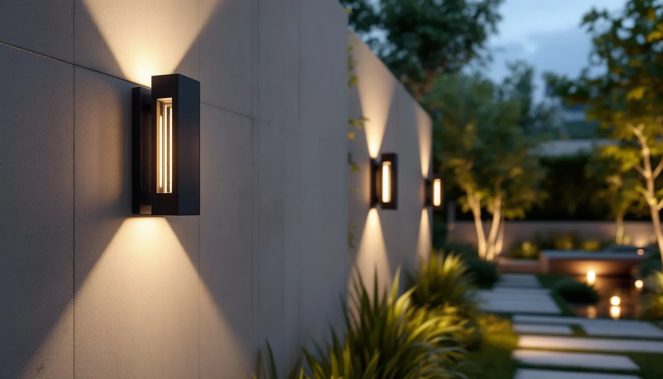 Benefits of using LED outdoor wall lanterns highlighted in a vibrant outdoor setting.