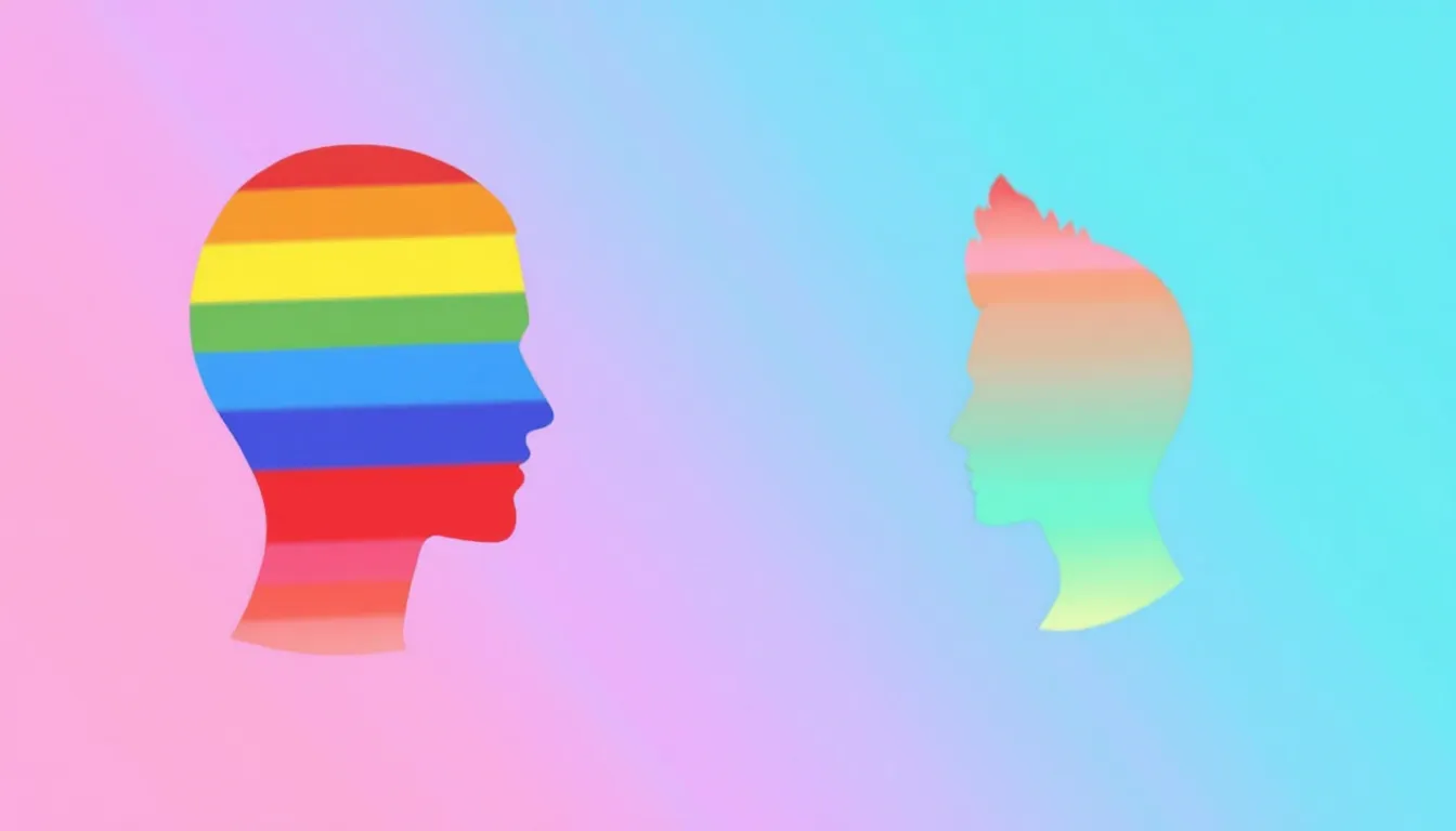 An illustration representing sexual orientation and gender identity.