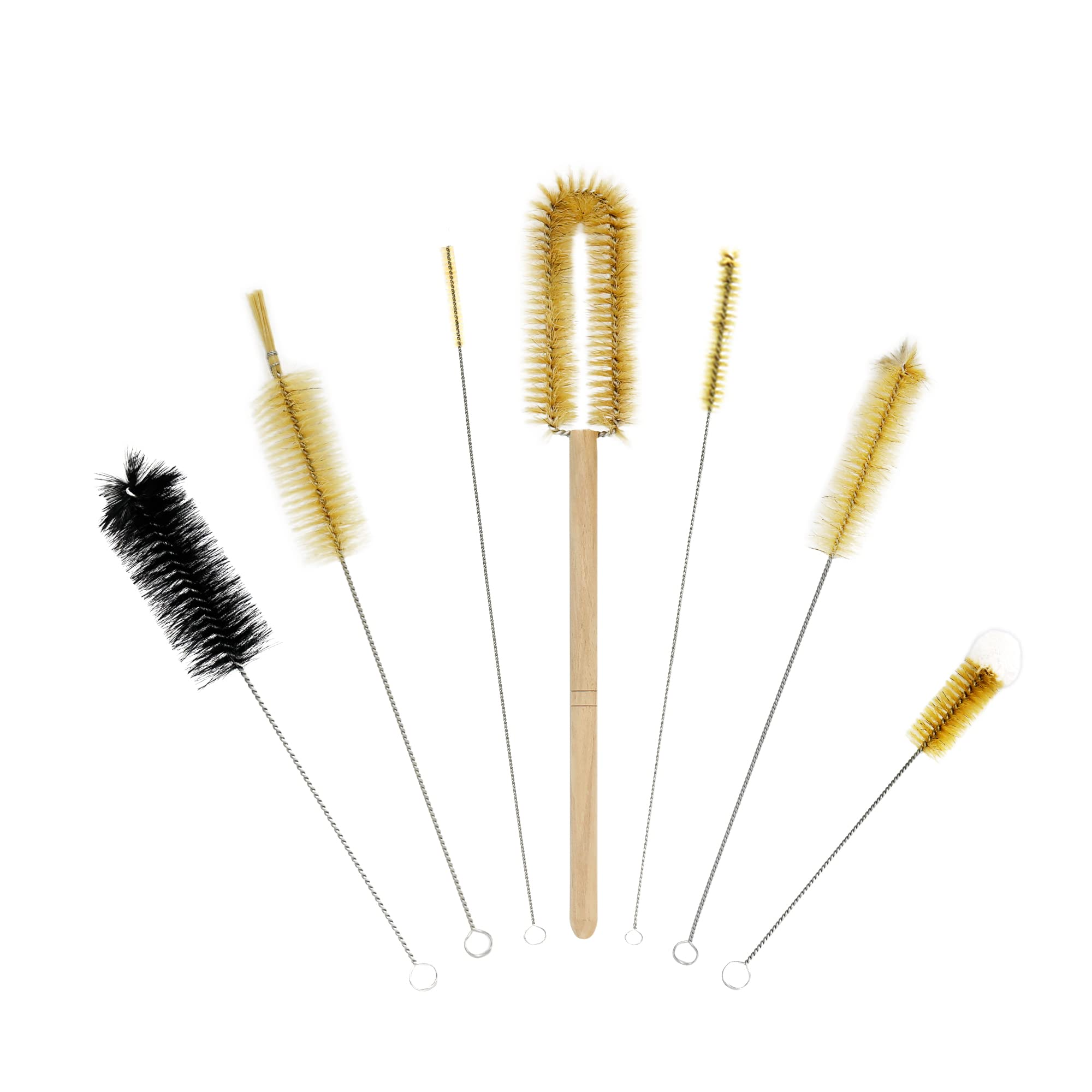 Comparison of different bristle materials for lab brushes