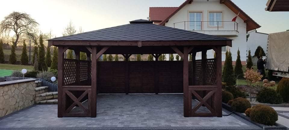Altana drewniana 5x5 m altany ogrodowe altanyna5.pl