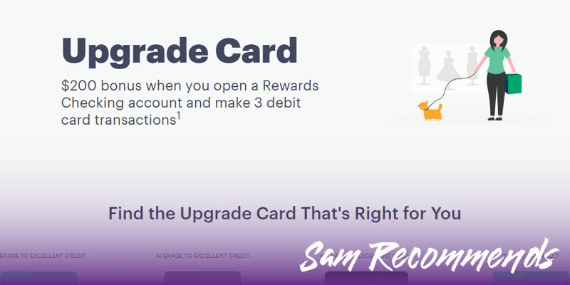 upgrade card landing page