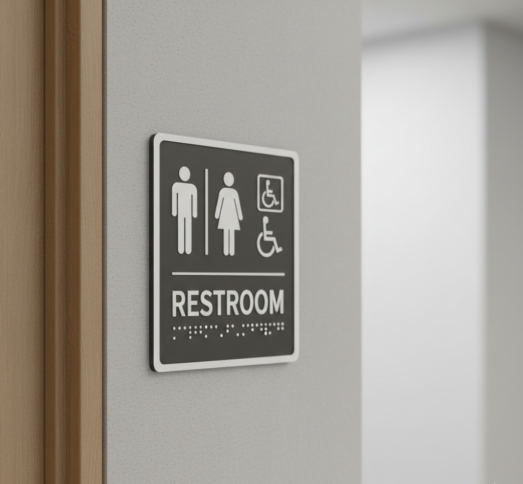 restroom signage